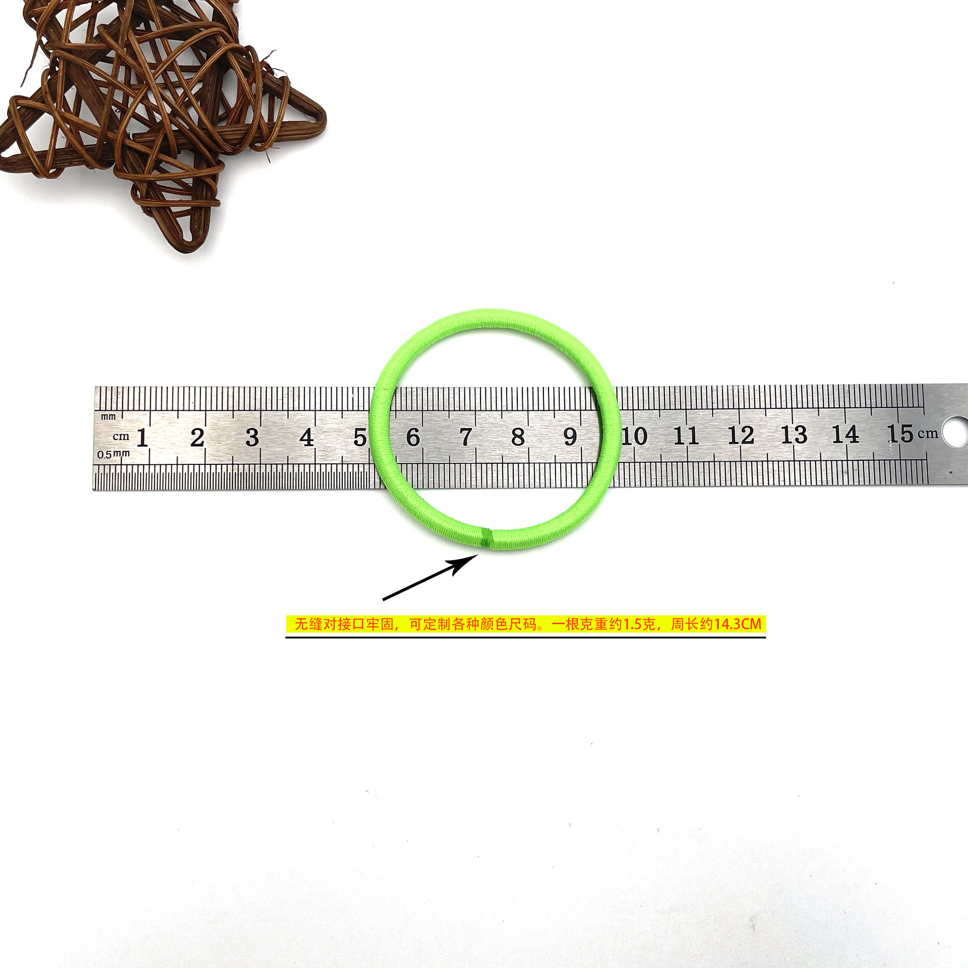 Korean-style 4MM thick hair rope colorful seamless high elastic rubber band hair band adult hair tie rope diy accessories headdress