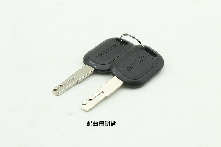 Electric car lock applicable to far-reaching 007 009 battery car electric motorcycle takeaway car electric door lock set lock cushion switch