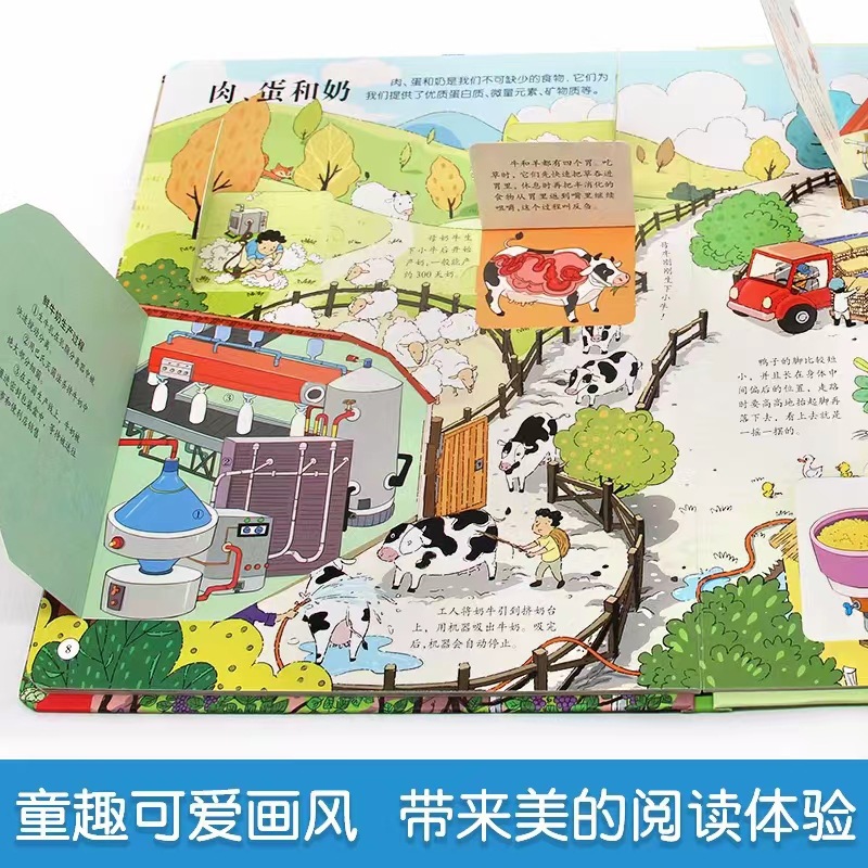 Hardcover Hard Shell Children's Picture Book Reveals the Secret of Body Flip Books Children's Early Teaching Our Body 3D Pop-up Book