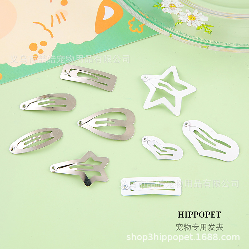Зажимы для шерсти домашних животных, простые зажимы, специальные зажимы из нержавеющей стали, ручные DIY специальные BB зажимы, которые не упадут, милые заколки для кошек и собак