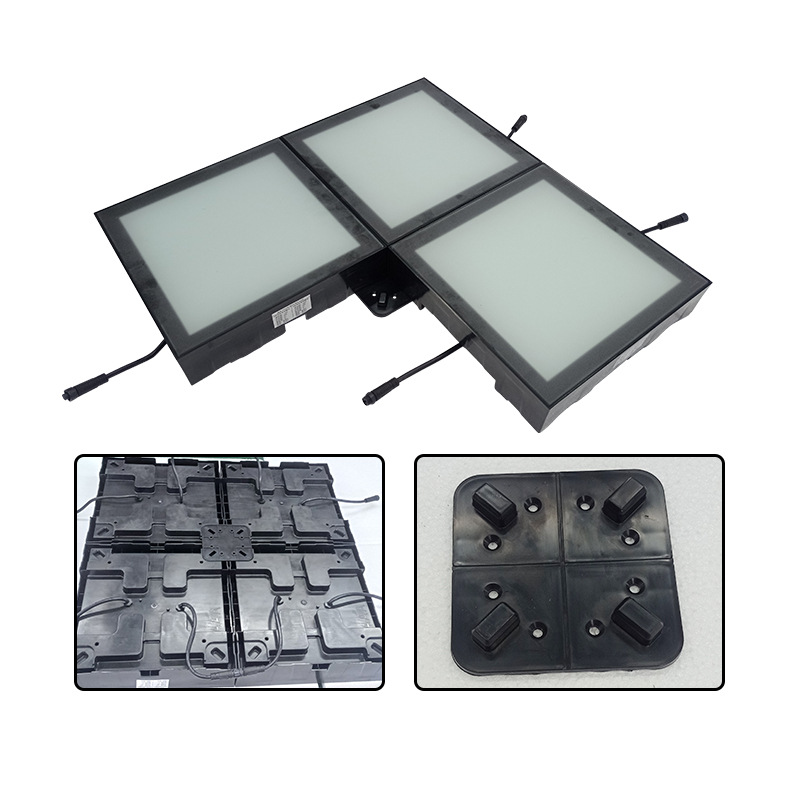 Cross-border jump grid jump grid game light secret room interactive LED floor tile light multi-person parent-child motion induction