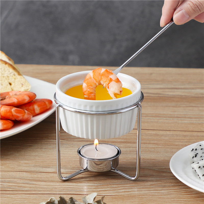 Baking Ceramic Butter Melting Furnace with Chrome-Plated Iron Rack, Non-Stick Pan Melting Furnace for Melting Butter, Wholesale