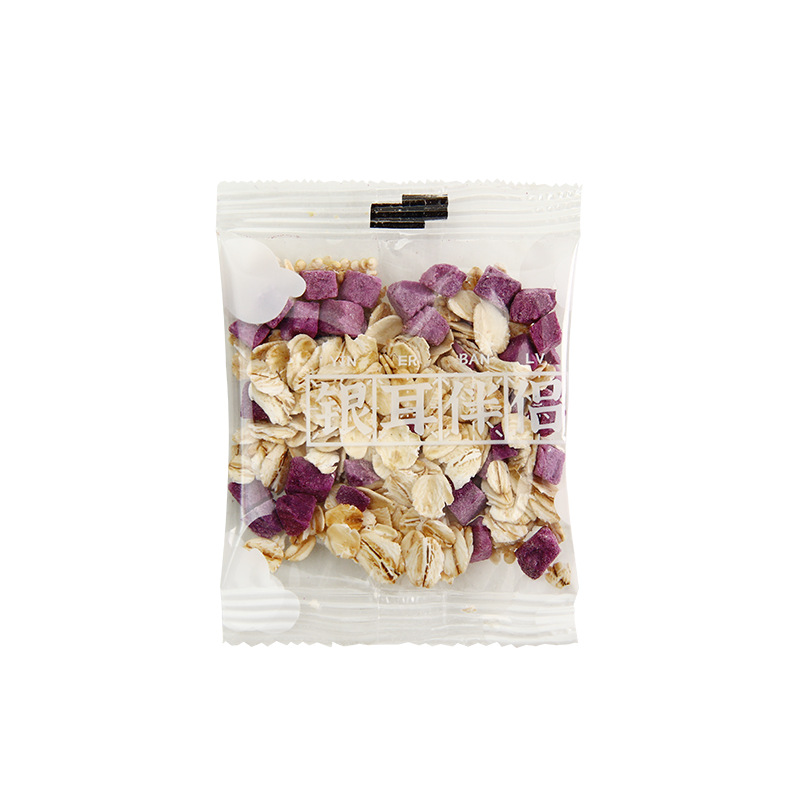 Herbal tremella mate red dates medlar rock sugar purple sweet potato oat grape osmanthus flower wash-free stewed instant silver ear soup