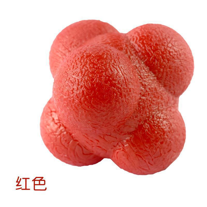 Hexagonal Ball High Elastic Toy Kidsren's Reaction Ball Agility Ball Change Direction Ball Exercise Reaction Ability Elastic Agility Ball