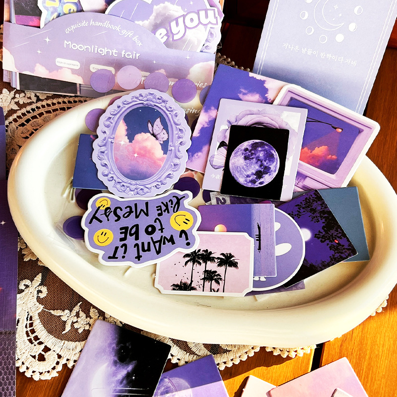 New Retro & Fantasy Series Stickers Confirm Hand Account Material Niche Art Tugs Decorative diy Material Paper