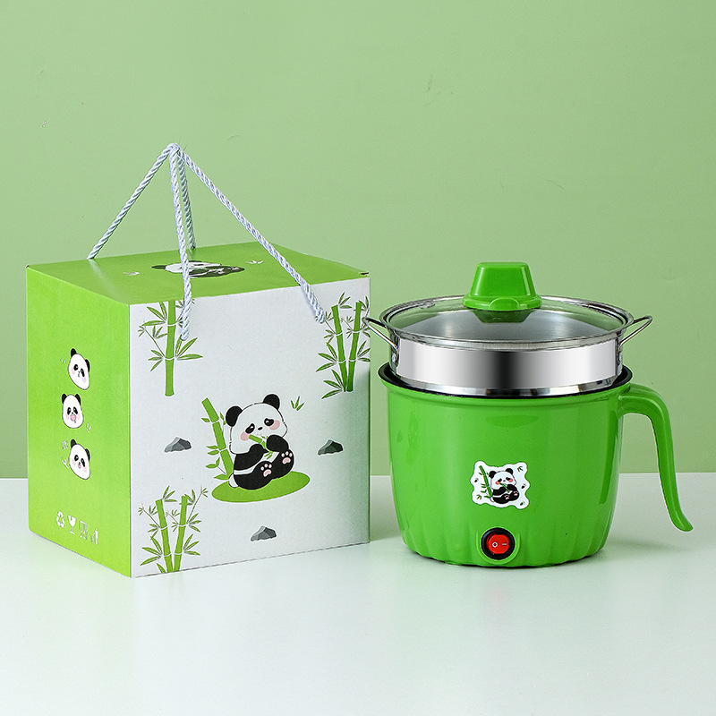 Household Electric Cooker, Electric Hot Pot, Panda All-In-One Pot, Non-Stick Pot, Mini Instant Noodle Pot, Small Electric Cooker, Cross-Border Small Gifts