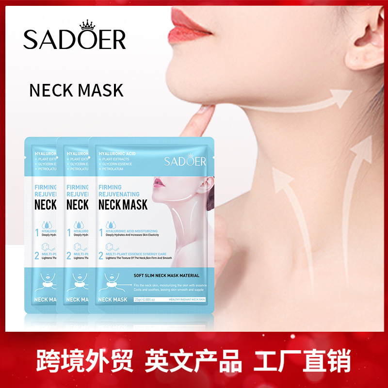 Увлажняющая маска для шеи, 25г, для уменьшения морщин, уход за шеей, оптовая продажа