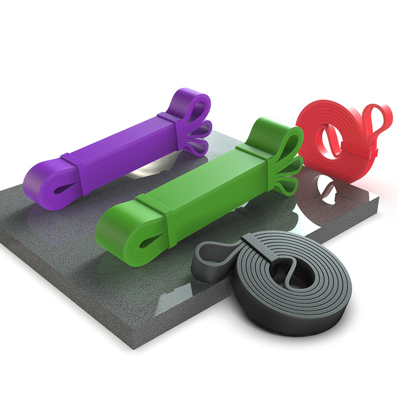 TPE pull-up weight-bearing yoga latex elastic belt tension belt tension device elastic ring fitness belt resistance belt