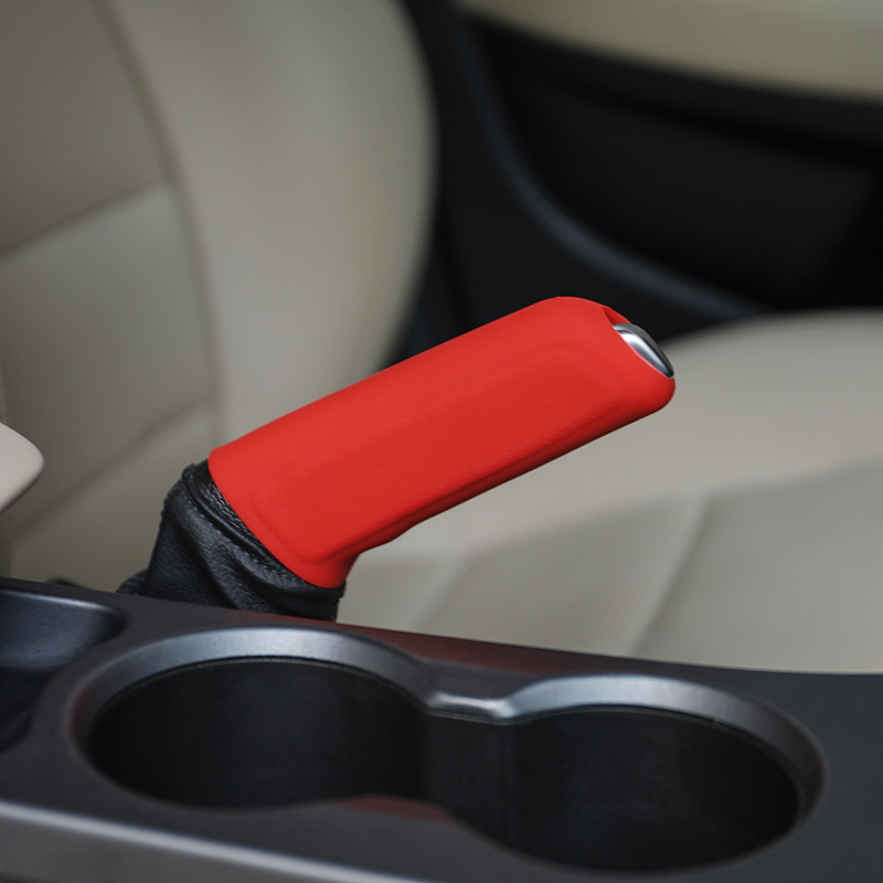 Car gear cover silicone universal handbrake cover suitable for Ford gear cover non-slip wear-resistant gear lever handle cover spot