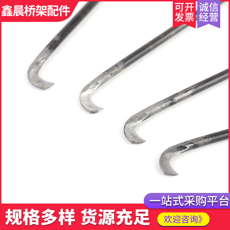 No. 10 square handle knotted knife webbing machine accessories hook knife spinning mill yarn cutting hook knife square handle yarn cutting knife