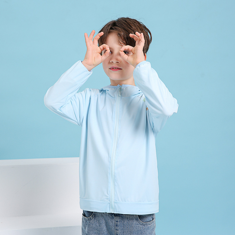 New Summer Children's Sunscreen Clothes Boys' Quick-drying Coat Girls' Skin Clothes Children's Anti-mosquito Clothes Sportswear Generation Hair