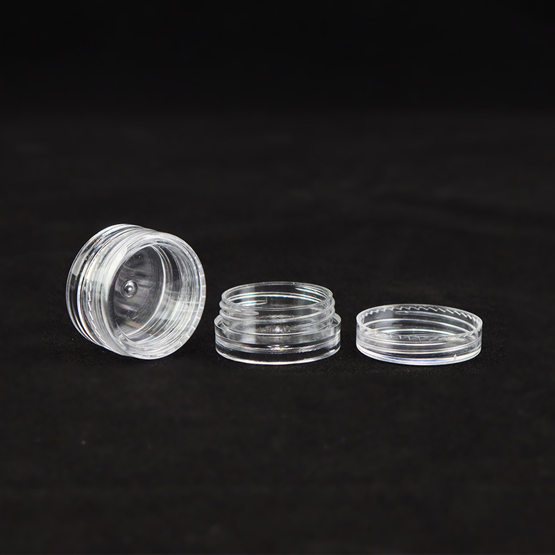 Factory nail jewelry storage box Pearl packing box 3g cream small round bottle transparent round box wholesale