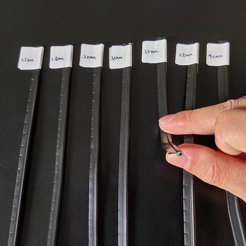 Manufacturer Customized Black Pe Plastic Bone, Handbag and Luggage Support Strips, Furniture Waterproof Edge Strips, T-Bone Plastic Inserts