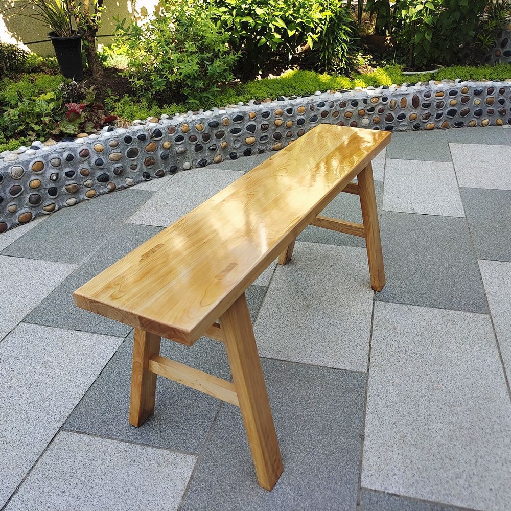 Solid Wood Bench, High Stool, Carbonized Color Bench, Restaurant Bench, Home Bench, Factory Bench