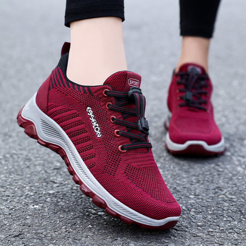 Women's Walking Shoes 2025 Autumn New Dropshipping Couple Running Shoes Live Hot Sale Mom Shoes Casual Elderly Shoes