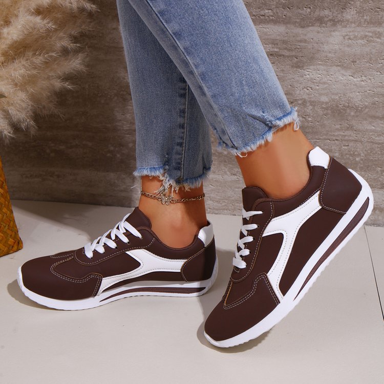 2025 New Cross-Border Export Large Size Spring and Autumn Women's Shoes Fashionable Sneakers Comfortable Cross-Border Amazon Temu Dropshipping