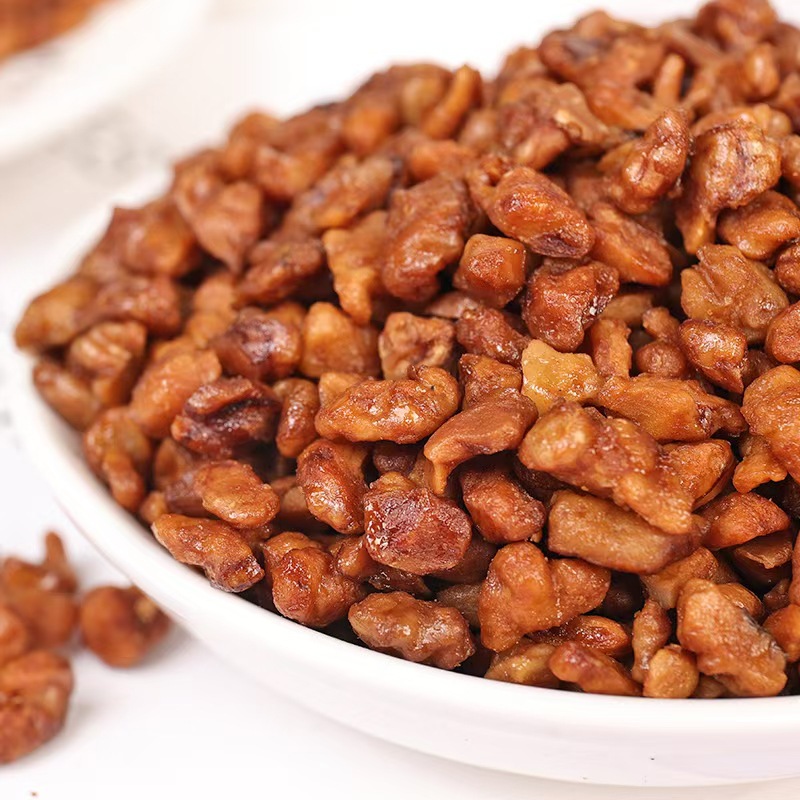 2024 Walnut Kernels Coarsely Crushed 500g Snack for Pregnant Women and Children Nut Amber Walnut Meat Sugar-Free Nutritional Original Flavor