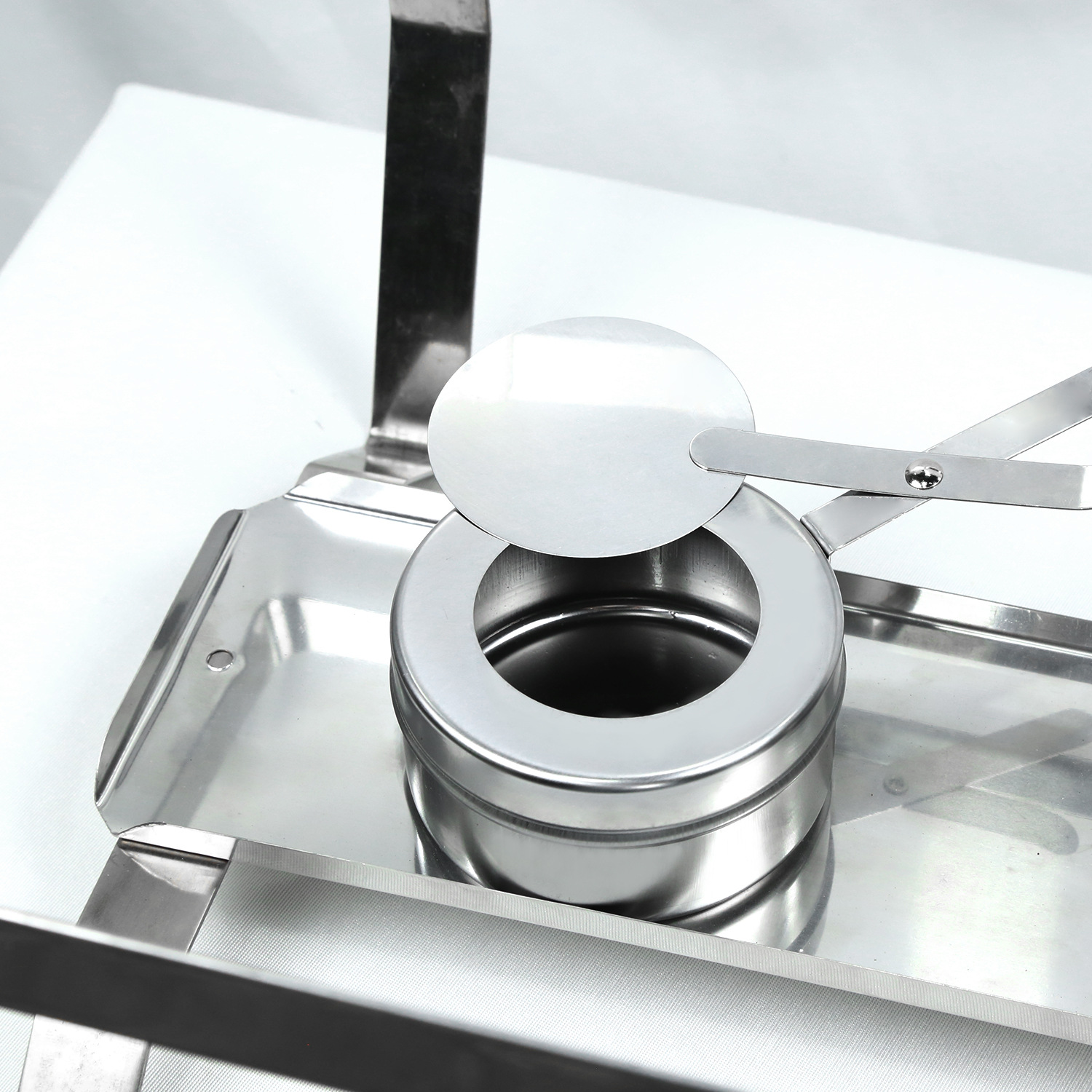 Stainless Steel Alcohol Stove Core Straight Flying Saucer Type Self-Service Outdoor Hot Pot Dry Pot Solid Liquid Adaptive Fuel Rack