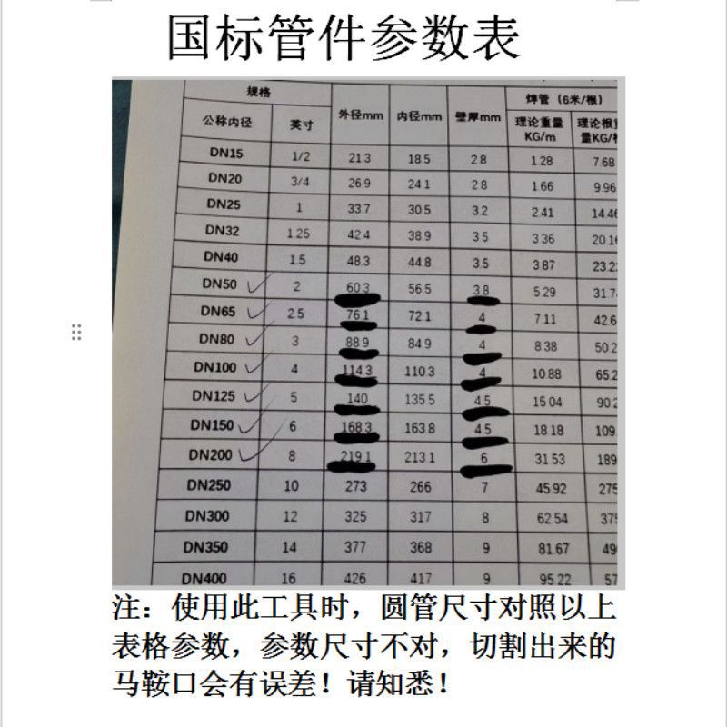 Teum Hot-Selling Labeling Dropshipping Round Tube Saddle Mouth Line Drawing Tool Pair Mouth Artifact Docking Straight Tube Tee