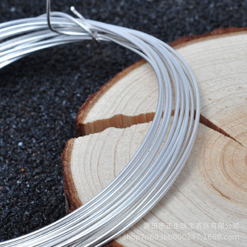 S999 Pure Silver Wire Bracelet Necklace DIY Plain Silver Accessory Material Simple Earring Wire Silver Wire Handmade