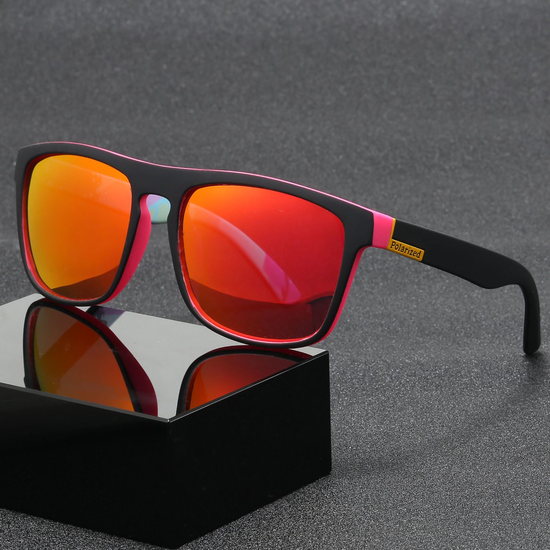 Polarized Elastic Paint Real Film Sunglasses Outdoor Beach Men's Sunglasses Fishing Mountaineering Glasses Anti-UV New