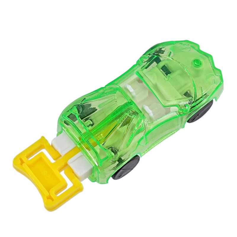 Creative toy ejection flying car racing inertia jumping ejection small police car plastic car cross-border children's toys wholesale