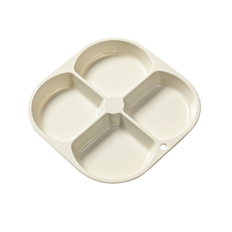 Home Channel New Seasoning Dish Four-grid Dish Creative Hot Pot Base Dish Dish Home Kitchen Internet Celebrant Hot Pot Sub-pack