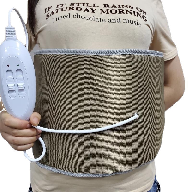 ① Hot Compress Massage Belt Far-Infrared Electric Heating Belly Massager Classic Model 4-Motor Vibration Heating Belt