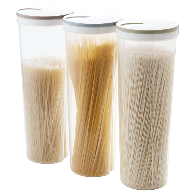 Kitchen Noodles Storage Box Noodles Pasta Bucket Sealed Canned Large Capacity Cereals Transparent Storage Tank