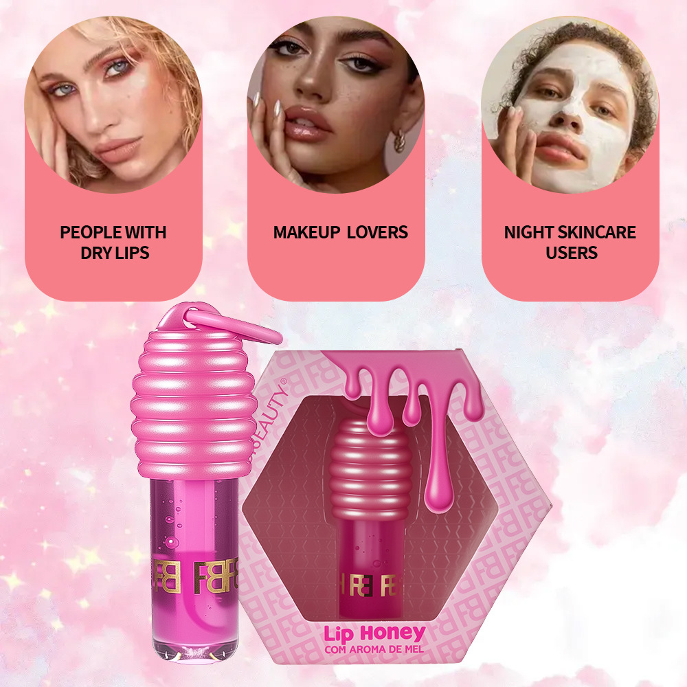 Brazilian Honey Lip Gloss Lip Glaze Lip Oil Lip Essence Moisturizing Moisturizing Water Gloss Lip Gloss Plumping Lip Pearlescent Cross-Border