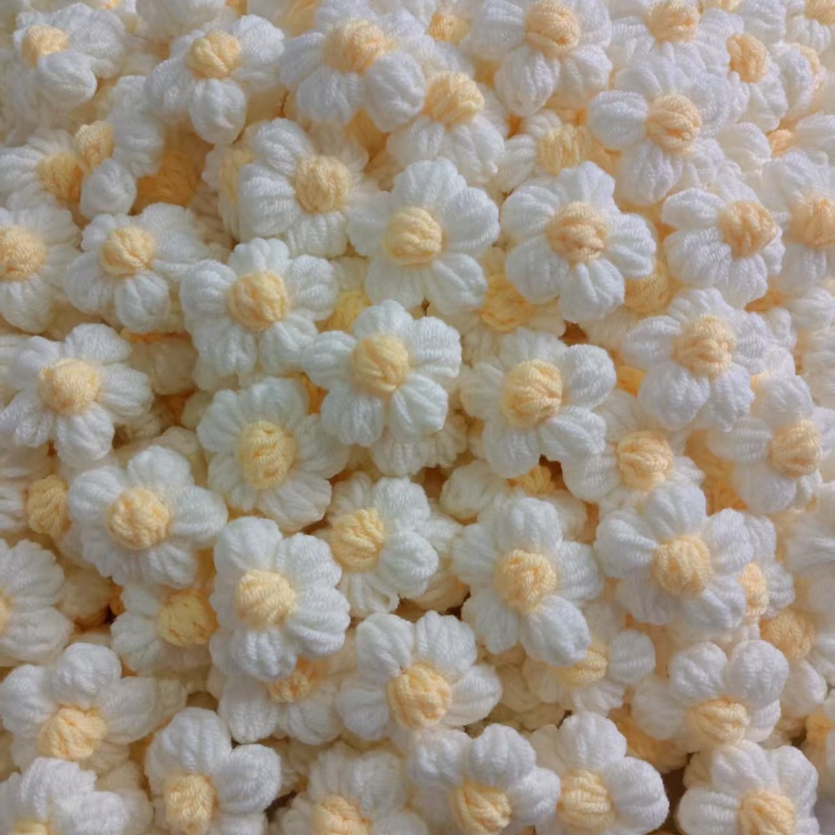 Spot Handmade Crochet Puff Flower Wool Flower DIY Hairpin Jewelry Accessories Corsage Bag Clothing Accessories Flower