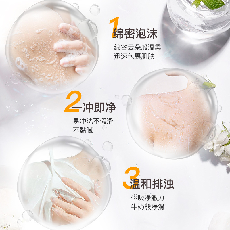 Milk Whitening Shower Gel for Women with Long-Lasting Fragrance for 72 Hours, Family Size, Moisturizing, Smooth and Moisturizing, Authentic Official Brand