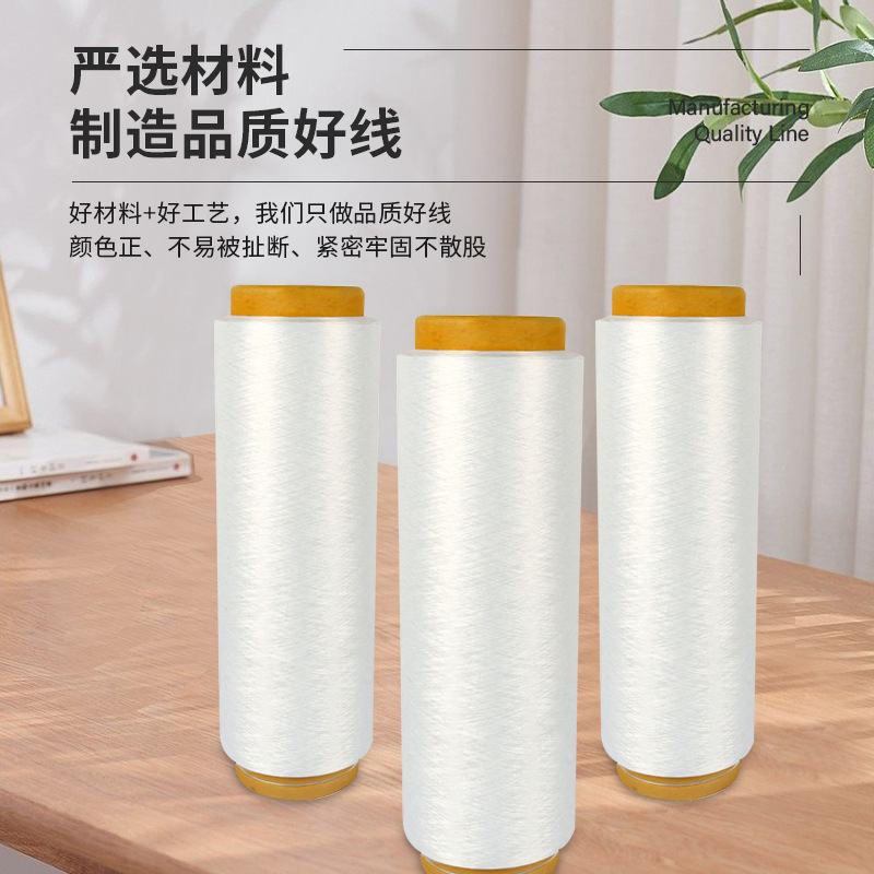 Manufacturer Supplies Spot Polyester Filament Flame Retardant Low Elastic Network Filament 150D48F Knitted Woven Ribbon Universal