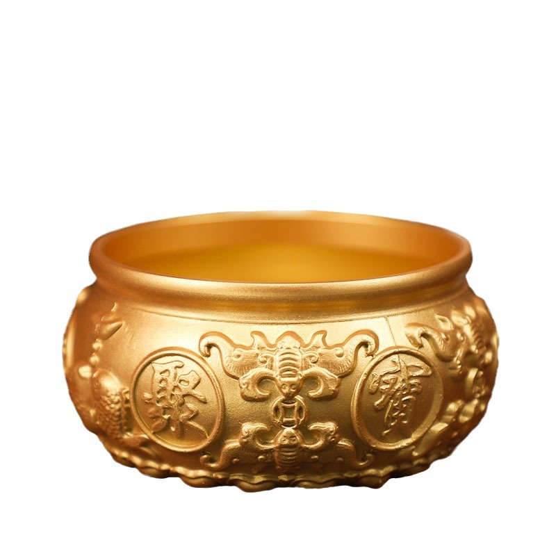 Live Broadcast Explosions Bafu Cornucopia Pure Brass Ornaments Pisces Cornucopia Full of Yuanbao Brass Crafts Ornaments