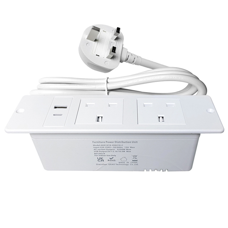 British Standard Embedded Safety Power Socket Hidden Embedded Multimedia Socket British Standard Embedded Desktop Socket