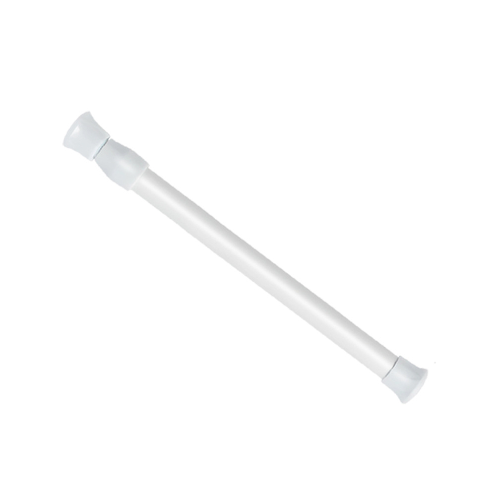 Punch-free Curtain Rod White Paint Telescopic Rod Shower Curtain Rod Clothes Drying Rod Kitchen Pendant Rod Wardrobe Stay Rod Door Curtain Rod