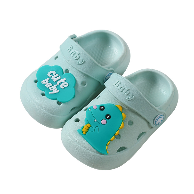 Children's Crocs Baotou Slippers Boys and Girls Breathable Non-Slip Cute Outerwear Lightweight Soft Soled Beach Sandals
