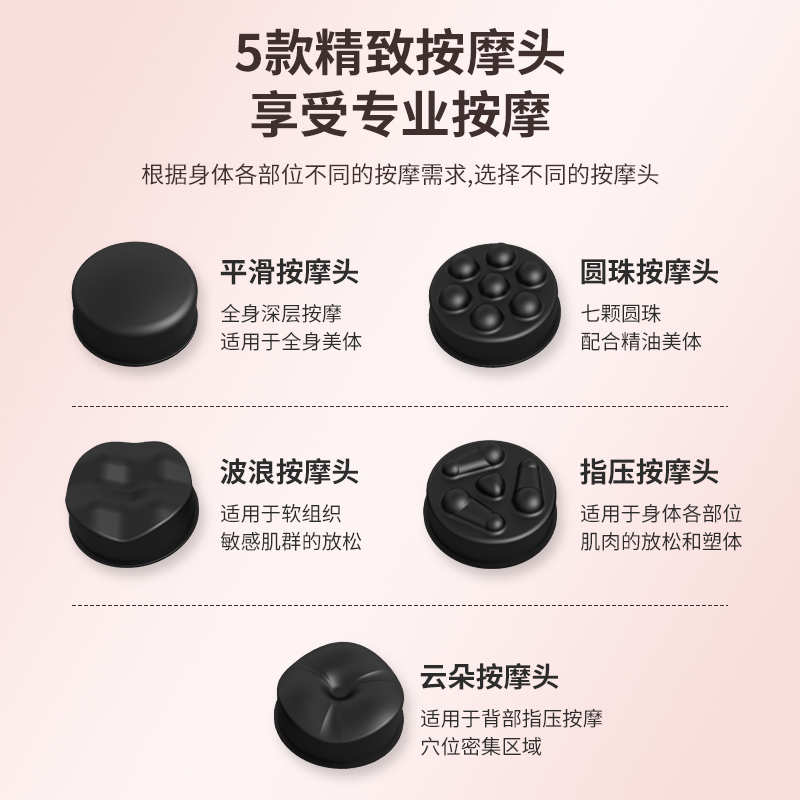 Electric Massager for Cervical Spine, Waist, Back and Legs, Meridian Dredging, Handheld Massager, Whole Body Multi-Functional Fat Pusher for Home Use