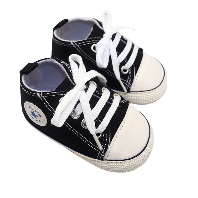 2023 New Canvas Shoes Baby Toddler Shoes High Top Casual Baby Canvas Shoes Factory Direct Sales