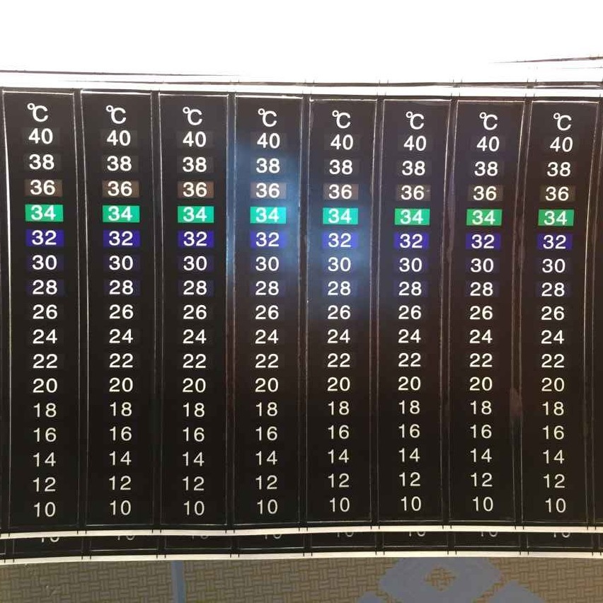 Aquarium Digital LCD Fish Tank Thermometer Sticker Indoor Temperature Sensitive Color Changing Temperature Sticker Fish Tank Temperature Sticker