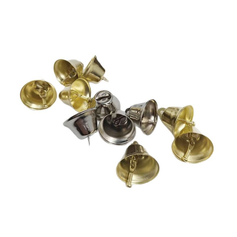 Factory in stock Christmas Metal Bell DIY Handmade Accessories Thickened Vintage Bell Opening Horn Bell