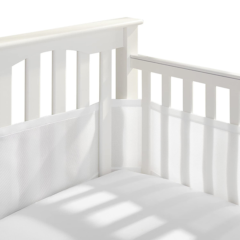 The same crib circumference four seasons 3D breathable anti-collision newborn guardrail removable and washable baby mesh bed fence