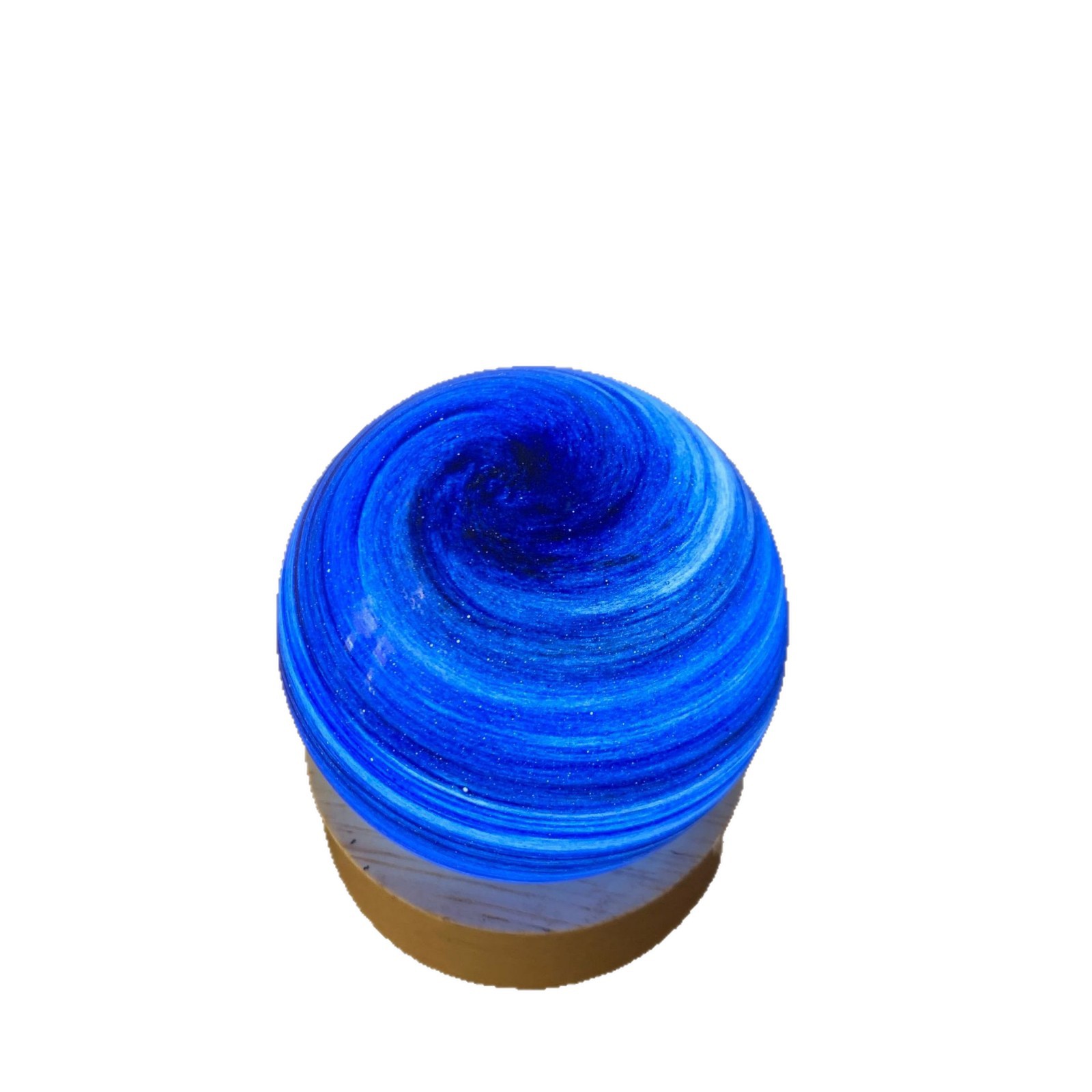 Customized Sapphire Blue Black Wandering Earth Glass Accessories Hand-Blown Glass Lighting Accessories Source Factory