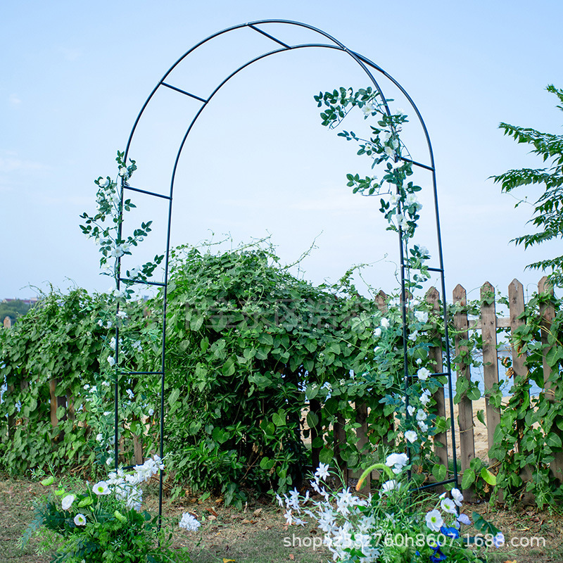Source Factory Wedding Rose Arched Arch Flower Stand Climbing Pergola Climbing Plant Stand Grape Rack Cross-Border Hot Sale