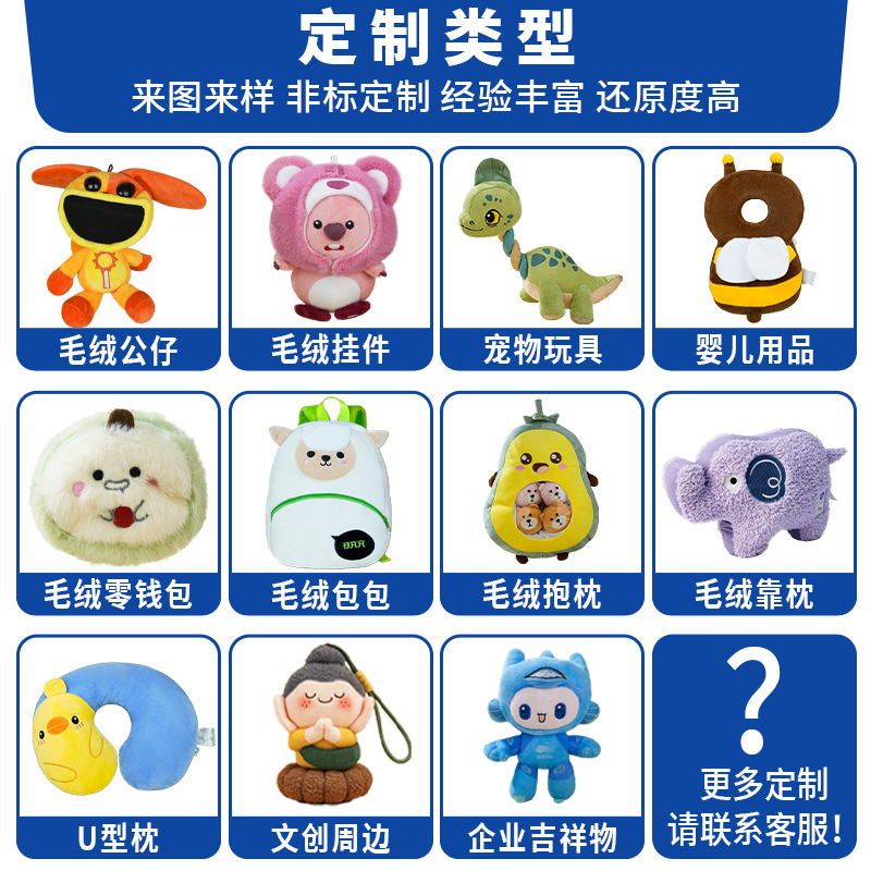 Trendy Plush Vinyl Blind Box Toys, Customizable Plush Toys, Cute Plushies