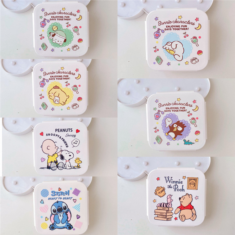 Japanese-style Sealed Fresh-keeping Box Cartoon Cute Student Microwave Heating Food Box Storage Box Lunch Box