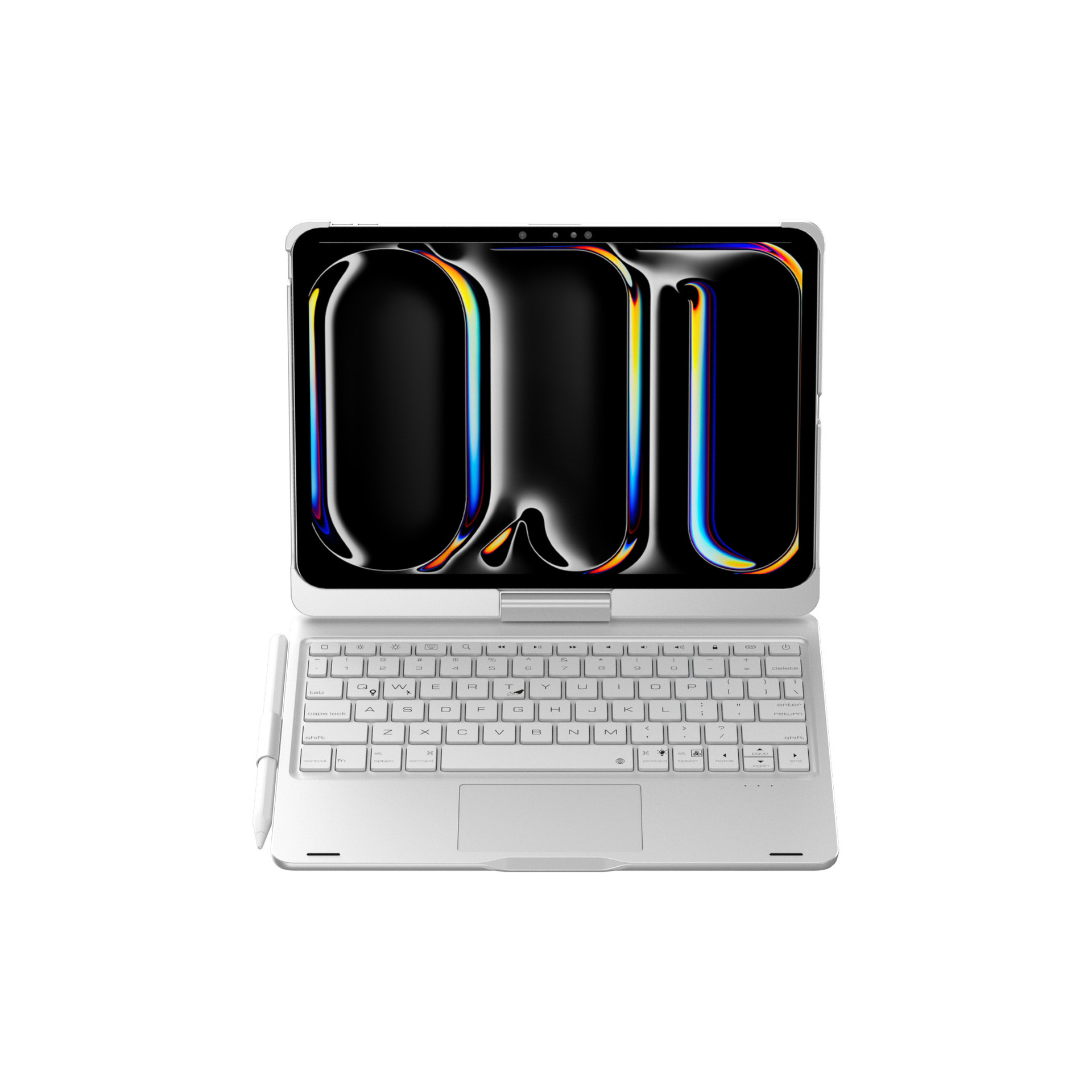 Cross-Border Hot Model Suitable for Pro 11inch /Air10.9 Bluetooth iPad Keyboard 360-Degree Rotating Touch Colorful Backlight