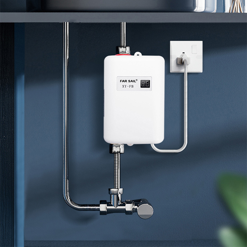 Ready-Made Instant Water Heater Electric Household Kitchen and Bathroom Dual-Use Water Storage-Free Small Electric Water Heater Rental House Wholesale
