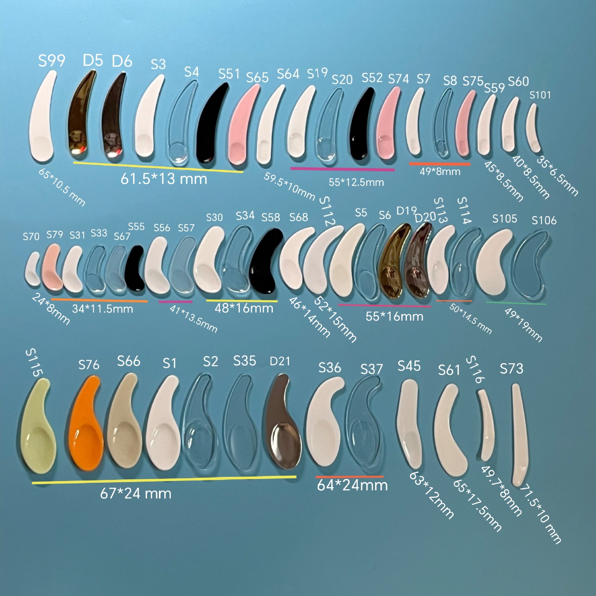 Source factory cream spoon eye cream film spoon mask stick mask spoon skin care spoon cream spoon digging spoon scraper spoon makeup spoon