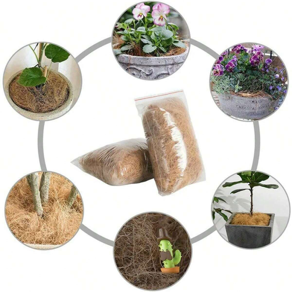 Natural Coconut Palm Fiber in Stock, Coconut Shell Fiber, Environmentally Friendly Ecological Plant Fiber, Hemp Coconut Fiber, Palm Fiber, Coconut Fiber